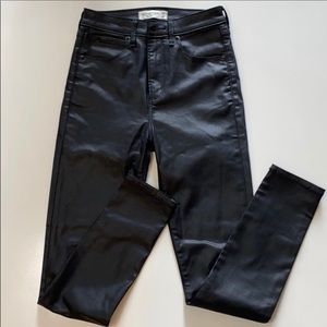 Abercrombie Coated Skinny Jeans